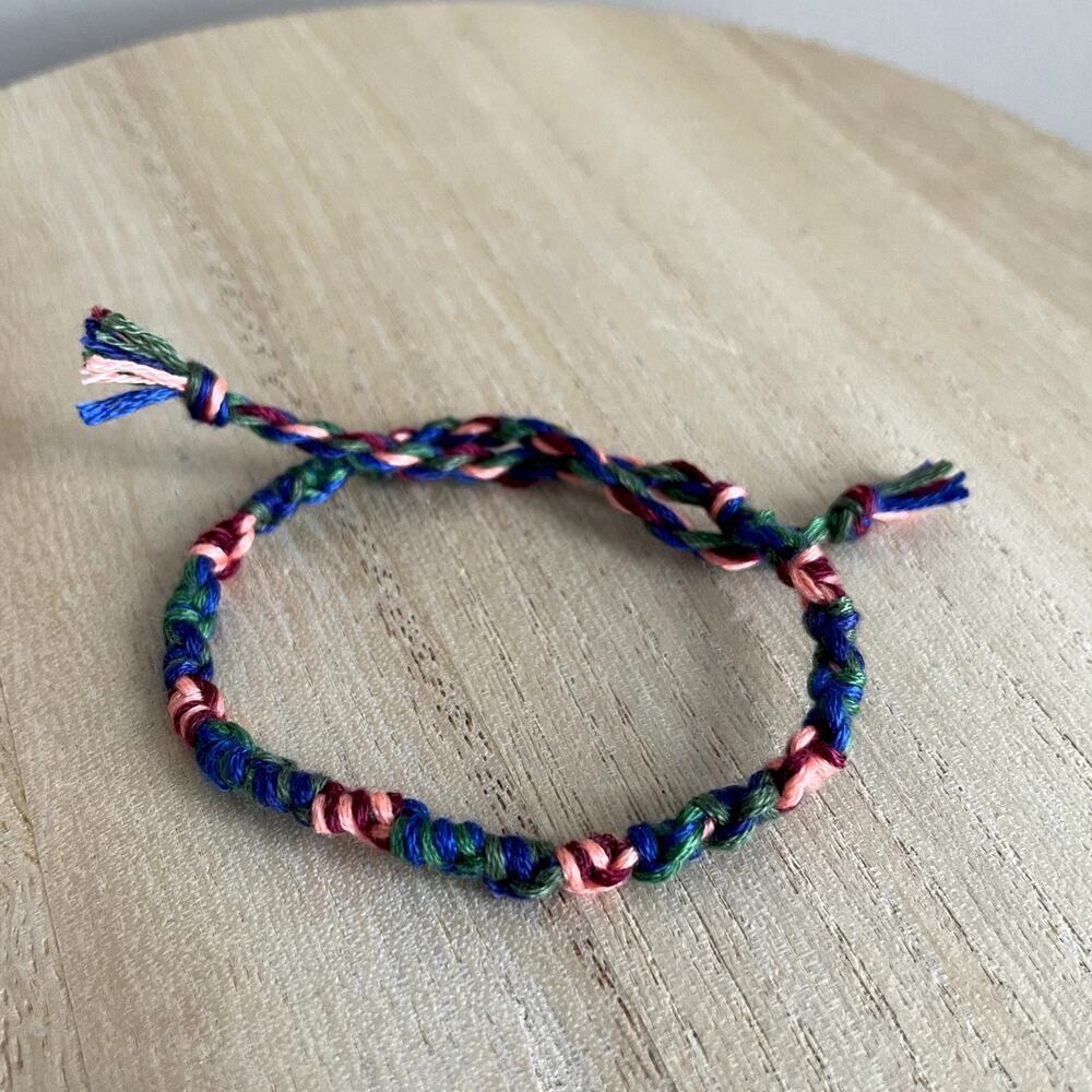 Ebba Bracelet anklet trendy comfortable tie embroidery thread woven gift